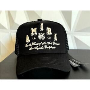 Stylish Amiri Black and White Baseball Cap - Excellent Condition